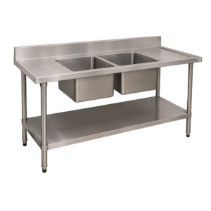 Work Table With Double Sink